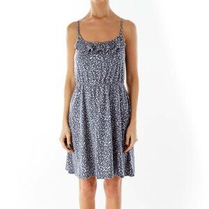 LOFT Multicolor Spaghetti Strap Print Day Dress
